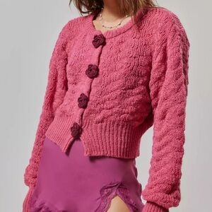 Urban Outfitters Kimchi Blue Blossom Knit Cardigan